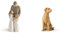 Willow Tree My Girls Figurine,4.6 x 4.4, Natural & Love My Dog Light Figurine
