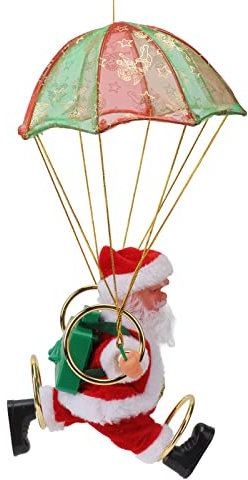 Fallschirm-Weihnachtsschmuck, Fallschirm-Ornamente für Alte Männer, Fleece, PC, Breite Anwendbarkeit, Feine Verarbeitung, für für Türen (Kreisen)