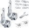SWTYExt 2 Pièces Serrure Boite aux Lettres 16 mm Barillet Boite aux Lettres 8 Clés Serrure Armoire Metallique avec 7 Plaques Serrure Différentes pour Casier Boîte à Outils Portes Placard Boite Lettre