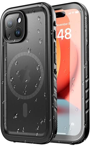 SPORTLINK für iPhone 15 Plus Wasserdicht Hülle - 360 Grad Outdoor Schutzhülle kameraschutz Displayschutz[ mit MagSafe][IP68 Waterproof] [6FT Stoßfeste Hard Case ] Panzerhülle Magnetisch handyhülle