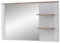 DIJON Wandspiegel in Ashgrey, Viking Oak Optik - Praktischer Spiegel mit Ablage für Flur & Garderobe - 130 x 80 x 17 cm (B/H/T)
