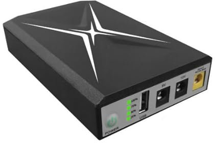 Mini-UPS-Batterie-Backup 10400 MAh, Unterbrechungsfreie Backup-Batterie-Stromversorgung 9 VDC 2 A, 5 VDC 2 A, USB-Eingang, 3 Ausgangsanschlüsse, APC-UPS-Batterie für Router Usw