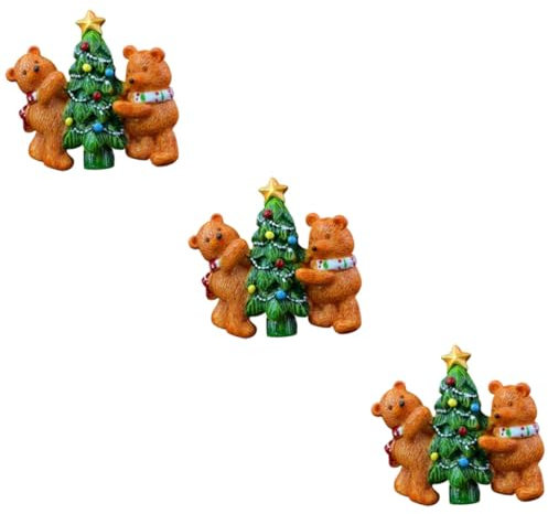 ABOOFAN Auto Duft Weihnachten 3 Stück Auto Weihnachtsgeschenke Baum Entlüftungsklammern Klimaanlage Innendekoration Für Muster Charme Dekorationen Auto Weihnachtsschmuck