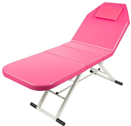 Jolre Mobile Massageliege, massageliege zusammenklappbar, Mobile Kosmetikliege, klappbare Massageliegee, Beauty SPA Salon Massageliegee für Fußmassage-Salons, Gesundheitssalons, Schönheitssalons.