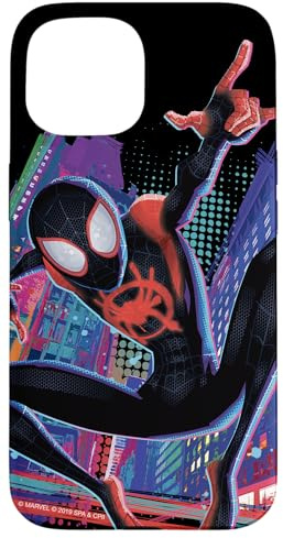 Marvel Spider-Man Into the Spider-Verse Miles Morales City Case for iPhone 15