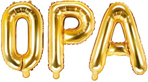 Party Austria Folienballon Schriftzug 35cm Höhe Buchstabenballon Mama/Papa/Oma/Opa Luftballon (Opa)