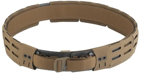 Peminkoo Taktischer Gürtel MOLLE 2 in 1 Leichter Jagdgürtel Militär Kampfgürtel mit Schnellverschluss Metallschnalle Airsoft Schießen Herrengürtel(Geeignet für Taillenumfang: 98–118 cm)