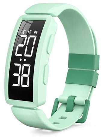Schrittzähler ohne App und Handy Mädchen Junge Teenager Kinder Fitnessuhr Damen Fitness Armband Schlaftracker Fitnessarmband Uhr Digital Armbanduhr Laufuhr Kalorie Distanz Sport Fitness Tracker Wecker