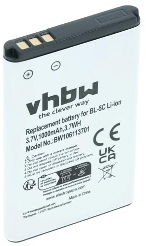 vhbw 1x Akku kompatibel mit Philips Avent SCD600/10, SCD610, SCD600 Babyphone Babytalker (1000 mAh, 3,7 V, Li-Ion)