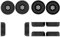 Copertura per cuffie JBL Tune 520BT Custodia protettiva in silicone resistente all'usura cuscinetti auricolari auricolari (nero)