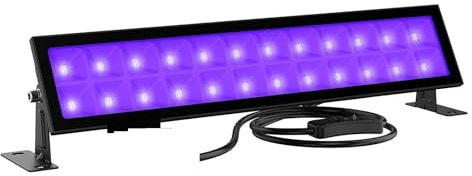 Projecteur LED Projecteur LED Intelligent Avec Télécommande, 48W, Rvb, UV, Étanche, Éclairage Mural Extérieur, For Fête, Noël, Éclairage De Scène, Décor Ambiance parfaite pour les fêtes(1pcs UV)