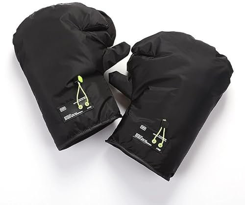 MOOWI Motorrad Lenker Handschuhe Winter für Aprilia Tuareg 660 ADV, Wasserdicht Lenker Thermo Handschuhe, Lenkerstulpen Herbst und Winter Thermo Motorradlenker Handschuhe,B