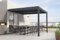 Cazeboo Pergola Bioclimatique adossée Santa 3x3m Aluminium Gris