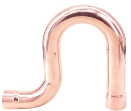 I.D 16/19/22/25/28/32/35mm Pure Copper End Feed P Trap Pipe Adapter Air Conditioner Refrigeration Gas Water Oil RUAJOGYNVM(28x1.0mm)