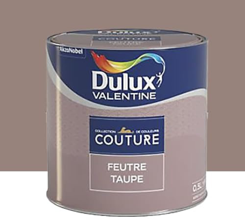Dulux Valentine Peinture acrylique Couture Feutre taupe 0,5 L