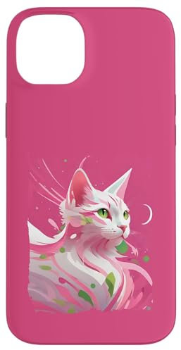 Carcasa para iPhone 14 Plus Gato mujer niños hombres divertido mágico animal motivo 128