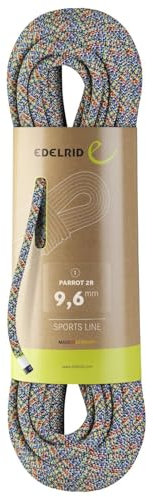 EDELRID Parrot 2r 9,6mm, Corda da Arrampicata Unisex, Colori Assortiti, 50 Meter
