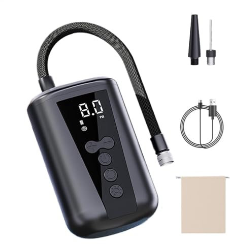 Electric Ball Pump Football - Smart Ball Pump | Electric With LED Digital Display & Pressure Gauge | Electric Air Pump For Basketball, Soccer, Football & Volleyballs