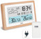 ADE Digitale Wetterstation Funk mit Außensensor | Innen- und Außentemperatur | Hygrometer, Barometer, Wettervorhersage | Lüftungsempfehlung | Funkwecker | Beleuchtung | inkl. Netzteil