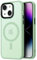 Mixroom - Cover Custodia Bumper Opaco per iPhone 15 Compatibile con MagSafe Accessori Cerchio Magnetico Integrato Retro Semitrasparente Bordo Morbido in TPU Silicone Verde chiaro