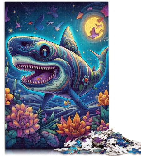 1000-teiliges Puzzle für Erwachsene Deep Jaws Spiele Spielzeug Geschenk 26 x 38 cm ganze Familie für Teenager ab 14 Jahren