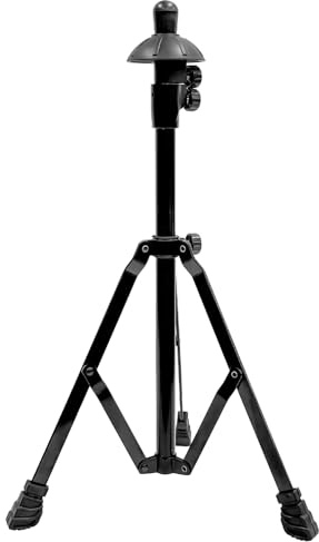 XiHu Retractable Trombone Stand with Height Adjustment, Triangular Stable for Standard Sized Trombone (Black)