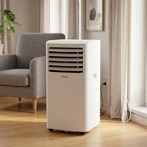 Air Pro 4-in-1 Portable Air Conditioner 12000 BTU Smart Wifi Remote Control, 24 Hour Timer & Window Venting Kit Powerful Mobile Air Conditioning Unit for Home Office 30m2 Energy Efficient Class A
