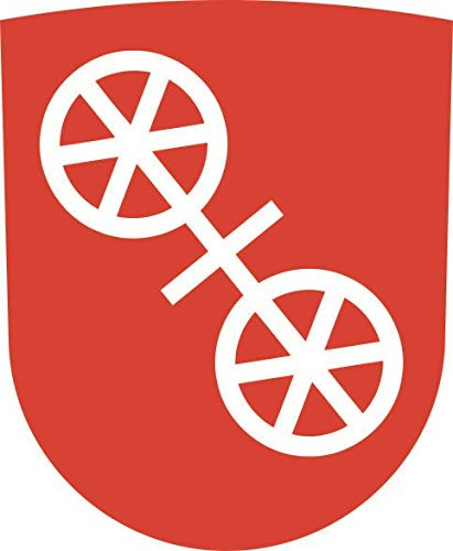 U24 Aufkleber Mainz Wappen Autoaufkleber Sticker Konturschnitt