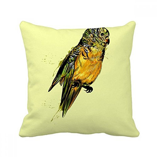 DIYthinker Yellow Budgie Papageien-Vogel-Platz Dekokissen Insert Kissenbezug Startseite Sofa Dekor-Geschenk 40 X 40Cm (There Are Some Measurement Error) Mehrfarbig