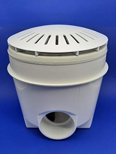 Échappement de fond pour piscine en béton et PVC.