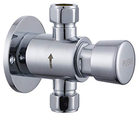 Chrome Timed Non Concussive Exposed Shower Valve Self Closing Gym Pool Schools