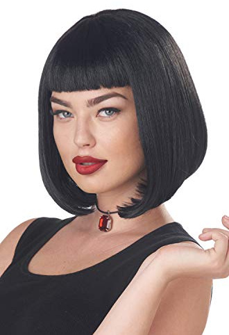 California Costumes Damen-Perücke, 90er-Jahre-Zellstoff-Film, Schwarz