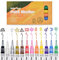 Wasserfeste Acrylstifte mit 0,7mm Spitze, Acrylstift Set für Steine Bemalen, 12 Farben Wasserfest Stifte Acrylmarker für Steine Scrapbooking Fotoalbum Hochzeit Gästebuch Holz Ostern Basteln Leinwand