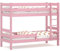 WNM Group 2en1 Lit superposé ou 2 Lits Simples pour Enfants - Lit Mezzanine 2 Places - Lit pour Chambre Enfant - 90x180 cm - Rose