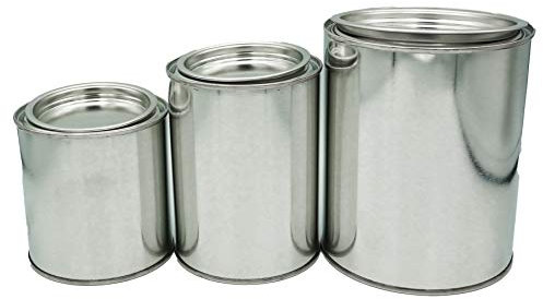 Blechdose rund | Eindrückdeckel | Weißblech | Blechdose mit Deckel (1L)