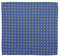 PB Pietro Baldini Einstecktuch für Herren aus 100% Seide - Elegante Einstecktücher für Anzug oder Sakko - 25 x 25 cm - hellblau gold