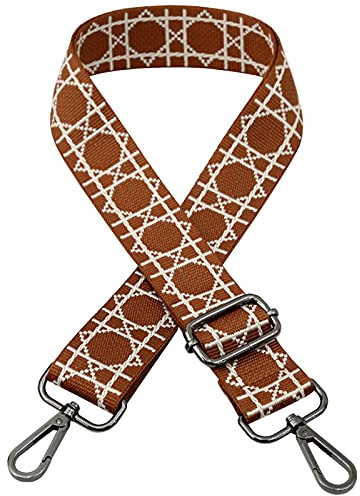 Verstellbarer Schultergurt Taschengurt Breit Schulterriemen Umhängegurt Herren Taschenriemen Damen Zubehör Tragegurt Längenverstellbarer für Schultertasche Tragetaschen und Handtaschen A-rotbraun