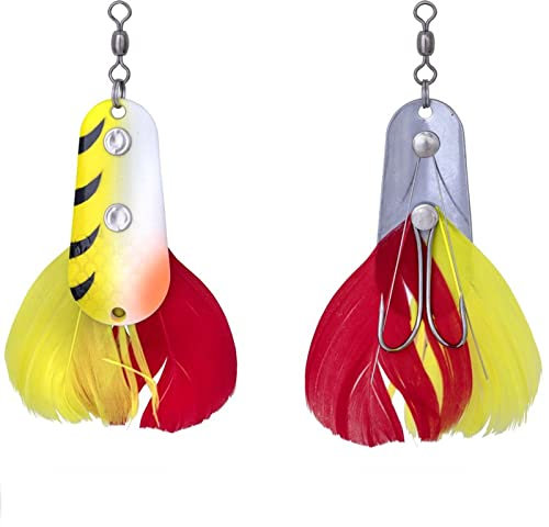 Zebco Premium Trophy Z-Weedless Slide Blinker Angelköder mit Krautschutz für hängerfreies Angeln Raubfisch Kunstköder Angel-zubehör, Perch, 22 g