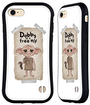 Head Case Designs Officially Licensed Harry Potter Dobby Memorabilia Hybrid Case Compatible With Apple iPhone 7/8 / SE 2020 & 2022