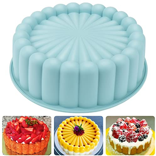 Palksky Charlotte Cake Moule à gâteau rond en silicone anti-adhésif 20,3 cm