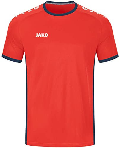 JAKO Kinder Trikot Primera (Kurzarm), Flame/Navy, 164