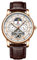 rorios Mode Herren Automatikuhren Tourbillon Mechanische Armbanduhr mit Lederband Wasserdicht Mondphase Uhren für Männer Herren