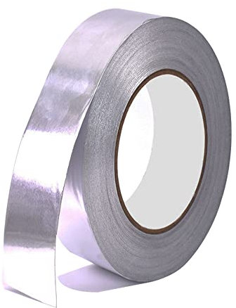 senvenelec 20mm x 50m Aluband Selbstklebend Alu-Klebeband, Hitzebeständiges Alu Klebeband, Geeignet zum Schützen, Abdecken, Isolieren und Reparieren - 1 Pcs.