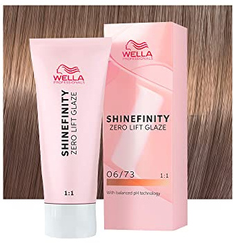 Wella Shinefinity Caramel Chocolate 06/73 Dunkelblond Gold-Sand, 60 ml, demi-permanente Haarfarbe