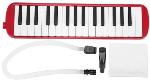 Melodica 32 Tasten f¨¹r Anf?nger mit Blasinstrument-Mundst¨¹ck - Hochwertiger Klang, Kompaktes Design, inklusive ¨¹bungstasche, Ideal zum ¨¹ben