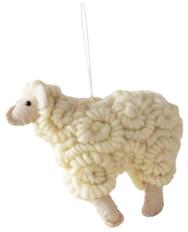 Harilla Filz-Schaf-Weihnachtsschmuck, dekorative hängende Kugeln, Miniatur-Weihnachtsbaum-Hängedekoration für Party-Schlafzimmer-Geschenke