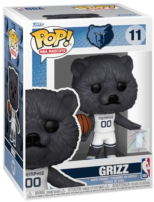 Funko Pop! NBA: Mascots - Memphis - Grizz - NBA Mascots - Vinyl-Sammelfigur - Geschenkidee - Offizielle Handelswaren - Spielzeug Für Kinder und Erwachsene - Sports Fans - Modellfigur Für Sammler