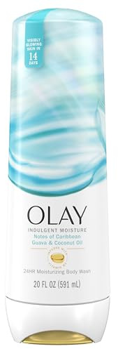Olay Gel douche pour femme, parfum goyave et noix de coco, vitamine B3, 591 ml