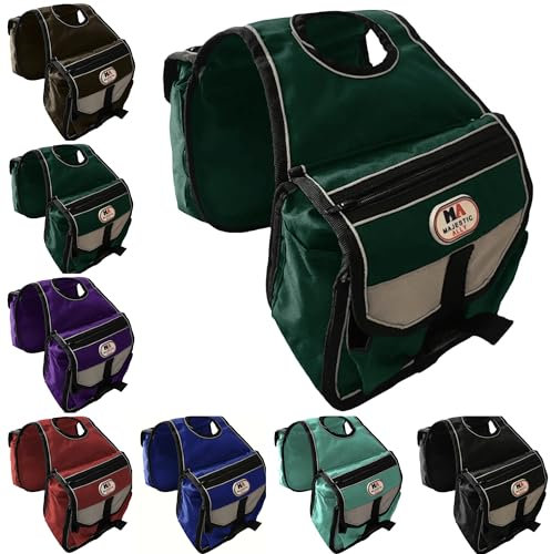 Majestic Ally Horntasche, isoliert, gepolstert, reflektierende Taschen, zwei Wasserflaschen, Kamera-/Handytasche, Horn-Tasche (jägergrün)