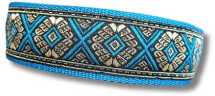 Wunderschönes Hundehalsband extra breit 4cm, weiche Polsterung, Zugstopp verstellbar, Martingale komfortabel und leicht, Geschenk für Hund (bis 38cm Hals- 44cm Kopfumfang inkl 6cm Zugstopp)